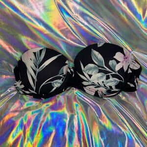 EUC: PINK - Floral Wear Everywhere Strapless Push-Up Bra - Size: 32A